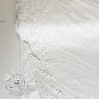 Madeira embroidery Meike 1-side border white