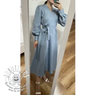 Lin lavé 170 g blue