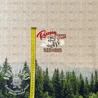 Sweat Redwood red PANEL digital print