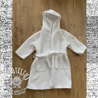 Tissu nid d’abeille white