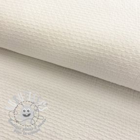 Tissu coton DOBBY Crinkle off white