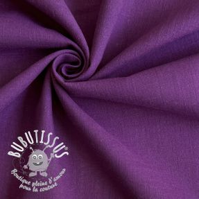 Tissu coton Lin purple