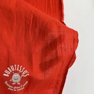 Tissu coton Lin red