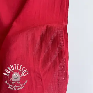 Tissu coton Lin marlboro red