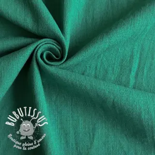 Tissu coton Lin apple green