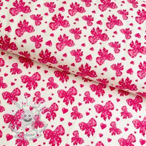 Jersey French love Bow pink digital print