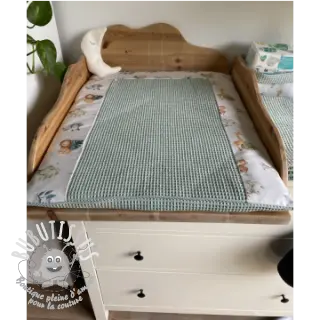 Tissu nid d’abeille green
