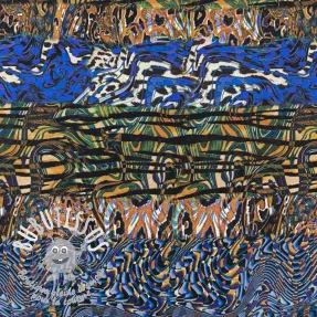 Viscose Dimulti dark blue digital print