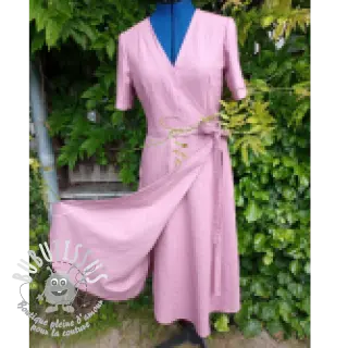 Lin lavé mauve