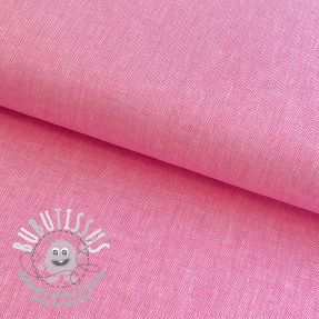 Tissu mélange lin et cotton Fishbone fuchsia