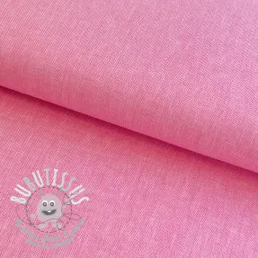 Tissu mélange lin et cotton Fishbone fuchsia