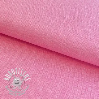 Tissu mélange lin et cotton Fishbone fuchsia