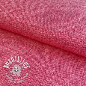 Tissu mélange lin et cotton Fishbone red