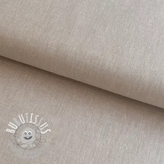 Tissu mélange lin et cotton Fishbone natural