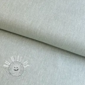 Tissu mélange lin et cotton Fishbone light mint
