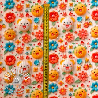 Tissu coton Caritas digital print