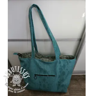 Simili cuir COBRA turquoise