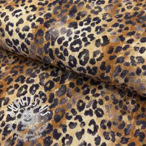 Tissu double gaze/mousseline Animal skin panther digital print