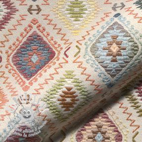 Tissu déco GOBELIN PREMIUM Indian Kelim Tapestry