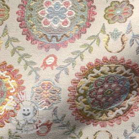 Tissu déco GOBELIN PREMIUM Indian Folk Tapestry