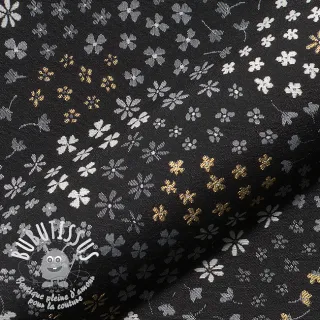 Tissu déco jacquard Flower Mix Sprinkle metallic deluxe