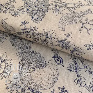 Tissu déco Linenlook Peacock Romance Scene