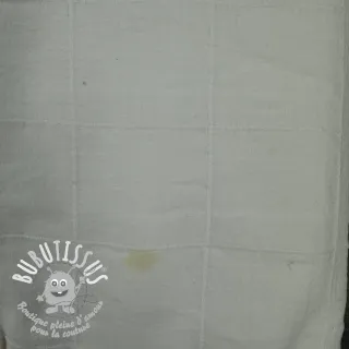 Tissu coton VOILE DOBBY off white 2nd class