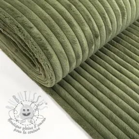 Tissu velours cotelé HANNIBAL kaki