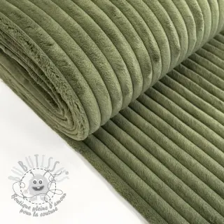 Tissu velours cotelé HANNIBAL kaki
