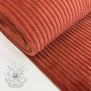 Tissu velours cotelé HANNIBAL terracotta