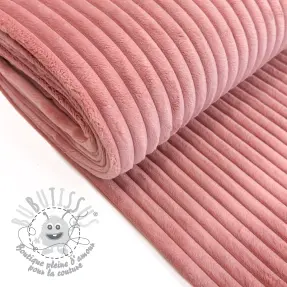 Tissu velours cotelé HANNIBAL bois de rose