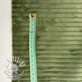 Tissu velours cotelé FUTE kaki
