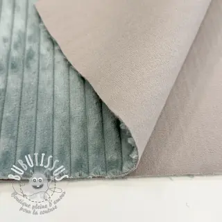 Tissu velours cotelé FUTE lichen