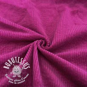 Tissu velours cotelé 6W WASHED STRETCH fuchsia