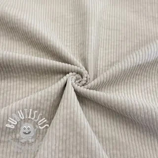 Tissu velours cotelé 6W WASHED STRETCH natural