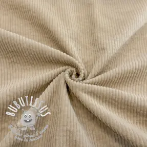Tissu velours cotelé 6W WASHED STRETCH sand
