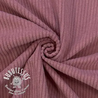 Tissu velours cotelé 6W COTTON TOUCH dark rose