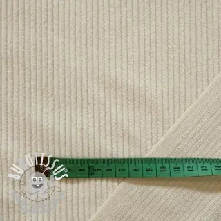 Tissu velours cotelé 6W COTTON TOUCH ecru