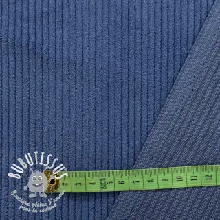 Tissu velours cotelé 6W COTTON TOUCH blue