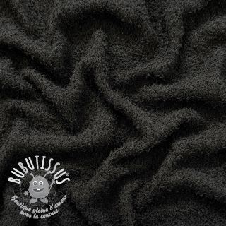 Tissu tricot Paris bouclé black