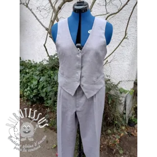 Lin lavé 170 g grey