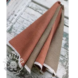 Tissu nid d’abeille spice
