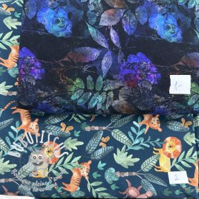 Paquet de tissus jersey digital print 1957