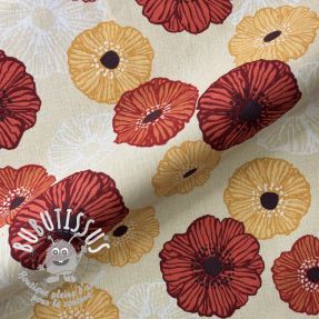 Tissu déco premium Poppy Flower Joy