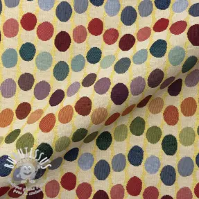 Tissu déco GOBELIN PREMIUM Graphic Dots Wave