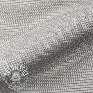 Tissu déco DOBBY Coloured Dot grey