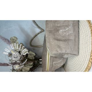 Tissu velours cotelé sand
