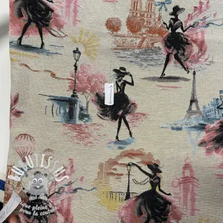 Tissu déco jacquard Triomphe blanc 2nd class