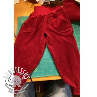 Tissu velours cotelé 6W WASHED STRETCH rust