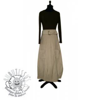 Tissu velours cotelé 6W WASHED STRETCH sand